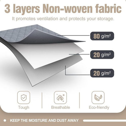 90L Large Storage Bags by [Brand Name] - 4 Pack Foldable Closet Organizers with Durable Handles for Bedding, Clothes & Toys | Grey