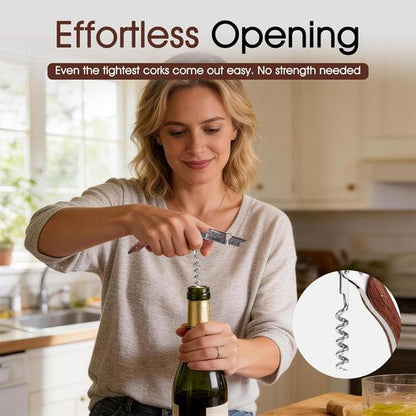 GOBETTER Wine Opener, Professional Corkscrews for Wine Bottles Cap Remover, Manual Wine Key for Home Use, Servers, Waiters Bartenders and Wine Lovers, Classic Rosewood