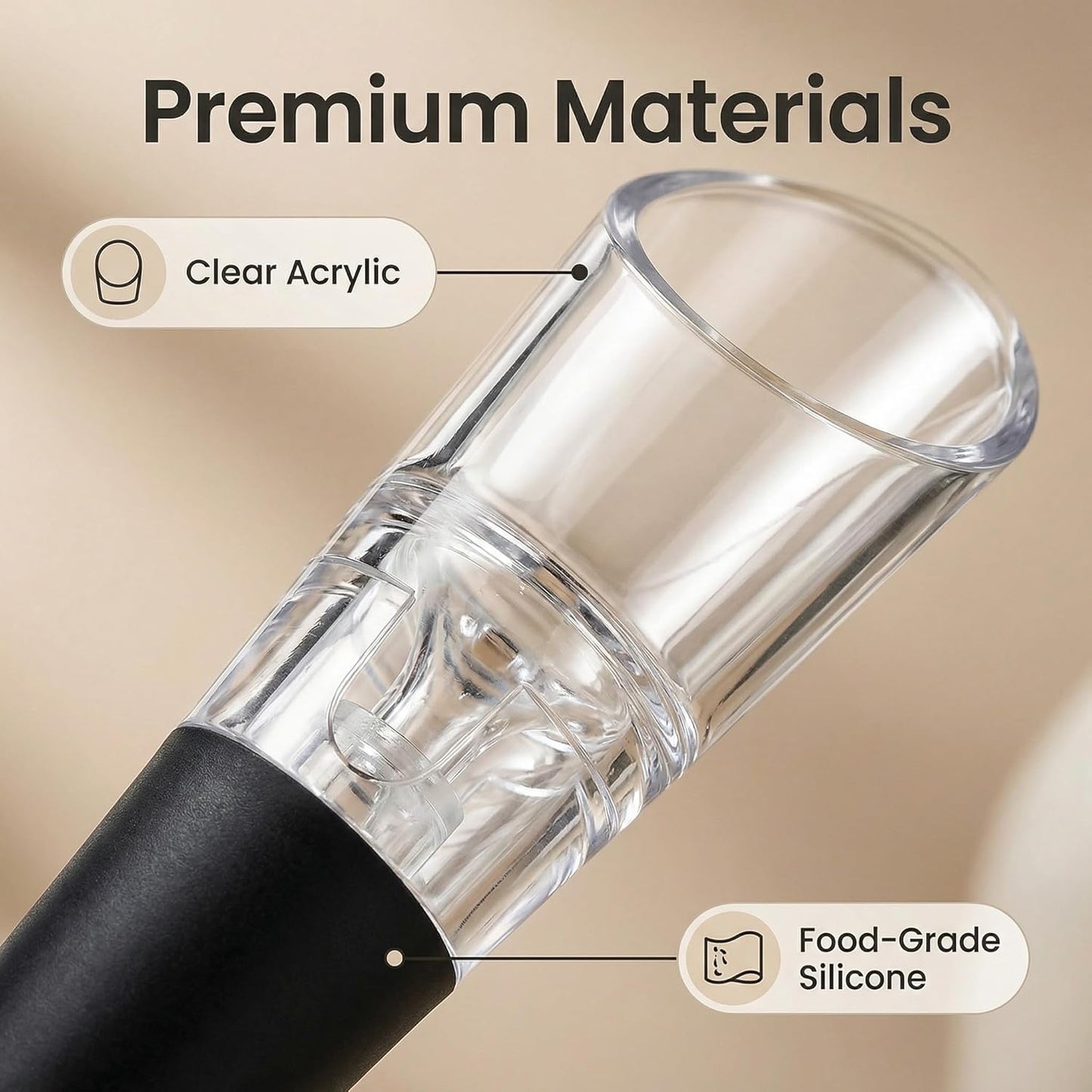 Wine Accessory With Aerator Pourer (2-pack),Premium Decanter Spout With Filter,Improve Taste and Smell Immediately,Perfect Wine Gift(2PCS)