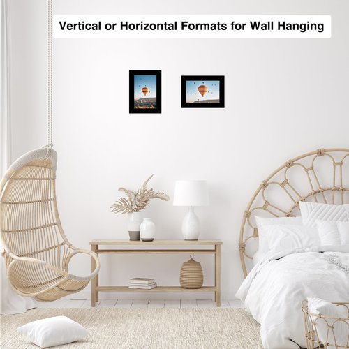 JCJMY 3.5x5 Picture Frame Black for Wall or Tabletop, 3.5 x 5 Wall Gallery Poster Photo Frame with Shatter Resistant Plexiglass, Black