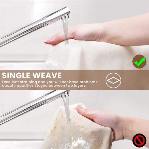 Grade 100 Precut Cheesecloth by [Brand Name] - Ultra Fine Straining & Cooking Cloth | 15 x 15'' 4 Pack, 100% Unbleached Cotton