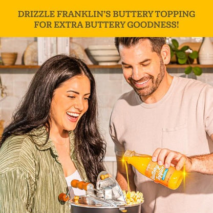 Franklin’s Gourmet Popcorn | Organic Popping Kernels - 28oz Tub | Non-GMO & All-Natural, Made in USA