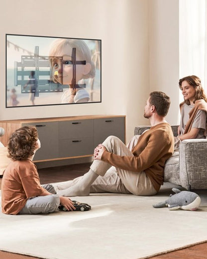 FORGING MOUNT Corner TV Mount Long Arm TVs Wall Mount for Most 37-75 Inch Flat Curved TVs, 30 Inch Long Extension TV Mount Swivel, Tilt, Full Motion Articulating Arms Max VESA 600x400mm up to 99lbs