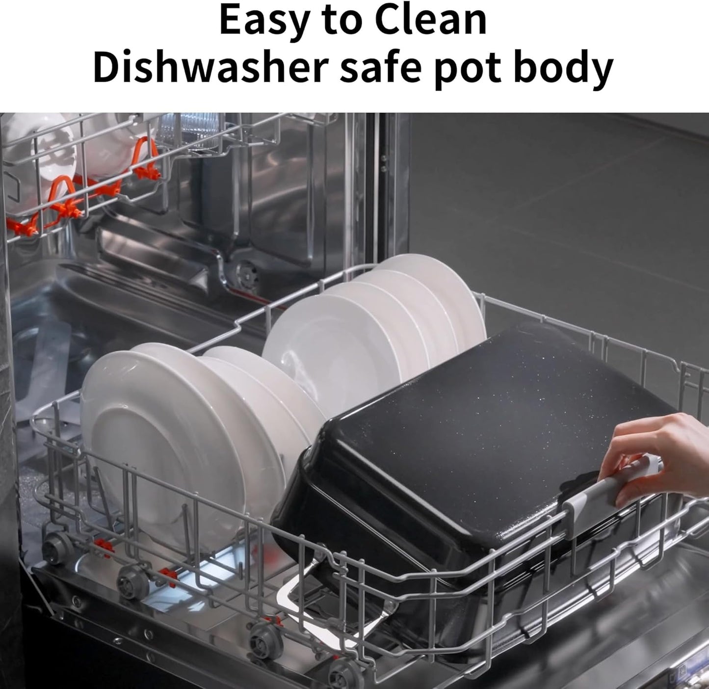 Slow Cooker 10-Quart - PFOA-Free Ceramic Coating & Oven Safe to 450°F | Ideal for Family Gatherings