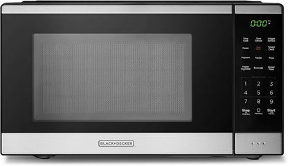 BLACK+DECKER Countertop Microwave Oven - 0.9 Cu Ft, 10 Power Levels, Child Lock & Easy One-Touch Start