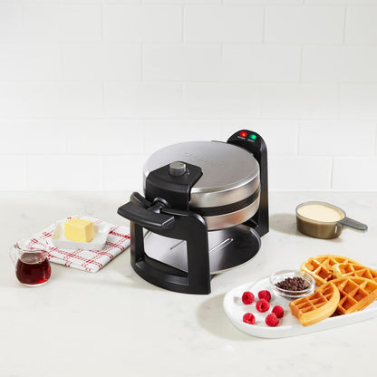 Cuisinart Belgian Waffle Maker - 1" Thick Round Waffles | Easy Flip Design, WAF-F30NAS