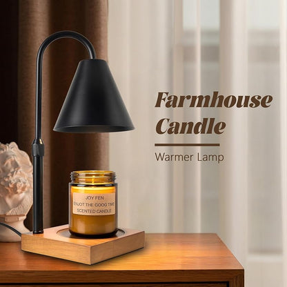 Electric Candle Warmer Lamp with 4-Level Dimmer & 10.6" Black Variation