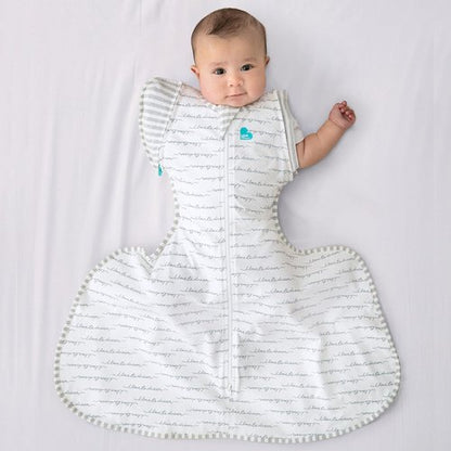 Love to Dream Swaddle UP Transition Bag - Warm Pink Silly Goose, Large (19-24 lbs) | Patented Zip-Off Wings for Safe Baby Transition
