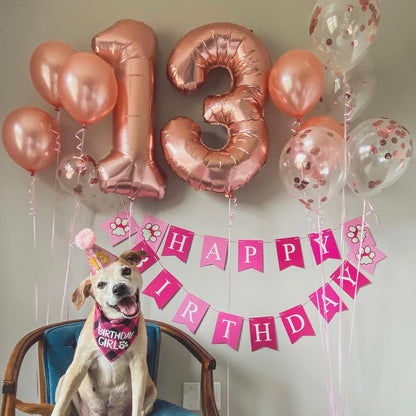 Rose Gold Number 3 Balloon - 40 Inch Large Foil Mylar Balloon for Birthdays & Celebrations