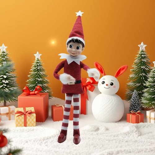 LovelfStory Christmas Elf Doll Plush Toy - Perfect Holiday Gift for Kids | Festive Decor