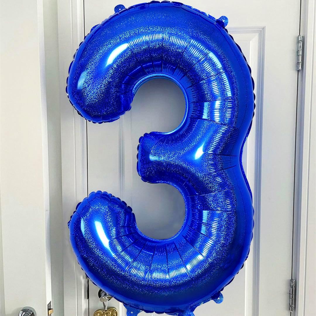 Number 17 Balloon by Mylar - 40 Inch Navy Blue Birthday Decoration for Graduation & Anniversary
