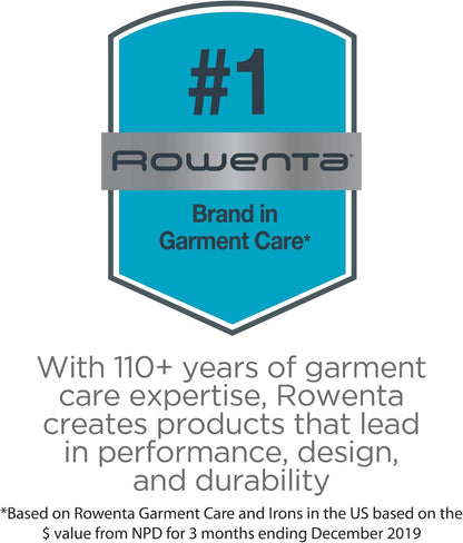Rowenta Handheld Clothes Steamer - 15-Second Heat-Up, 4 Ounce Capacity, Portable & Travel-Friendly, White | DR3030