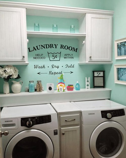 iStatue 4-Pack Resin Laundry Gnomes Figurines - Cute Spring Home Decor | Mini Gifts for Laundry Room