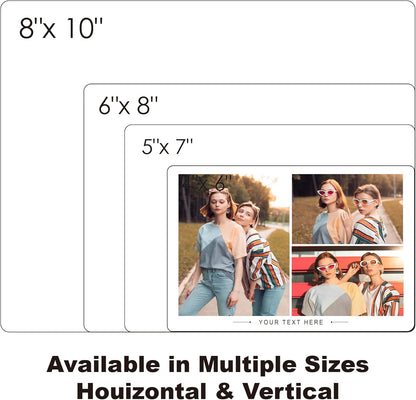 Skiennix Custom Metal Photo Prints - Personalized Picture Frame Gift for Family & Loved Ones