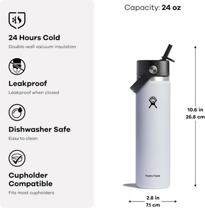 Hydro Flask Wide Flex Straw Cap Agave 24 Oz