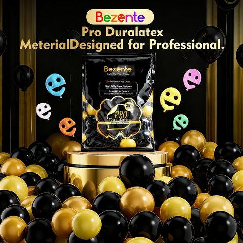 Bezente Pro Duralatex White Balloons - 100 Pack of 12-Inch Extra-Thick Balloons for Stunning Party Decor