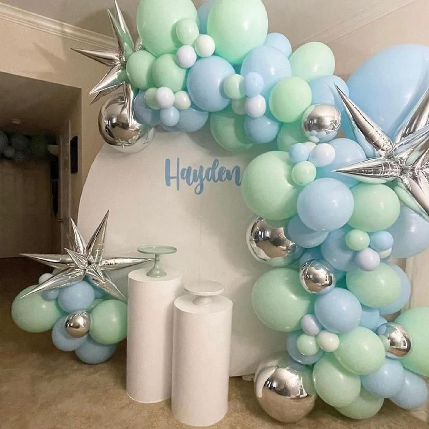Voircoloria 105pcs Mint Green Balloons - 12 Inch Latex Party Balloons for Birthdays & Celebrations