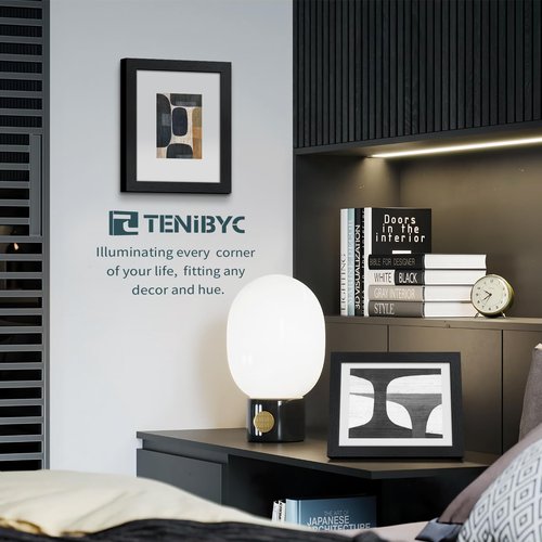 TENIBYC 8.5 by 11 Picture Frame Set of 3 - Black Woodgrain, Solid Wood & HD Tempered Glass, Table Display or Wall Hanging