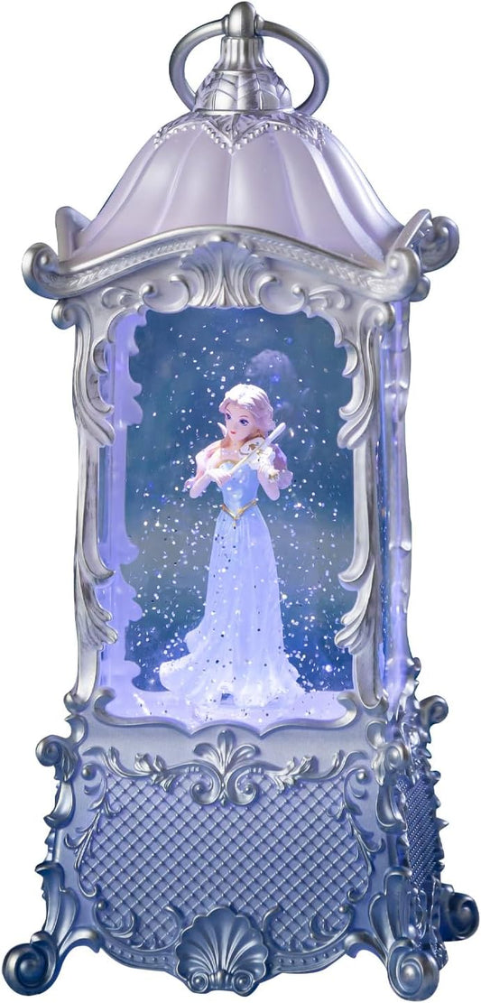 Snow Globe Lantern with Violin Girl - Shatterproof Glitter Music Box with LED Light | USB/Battery Powered, Perfect for Girls' Birthdays and Home Decor