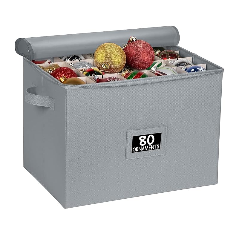 HOLDN’ STORAGE Christmas Ornament Box - Large Decor Containers that