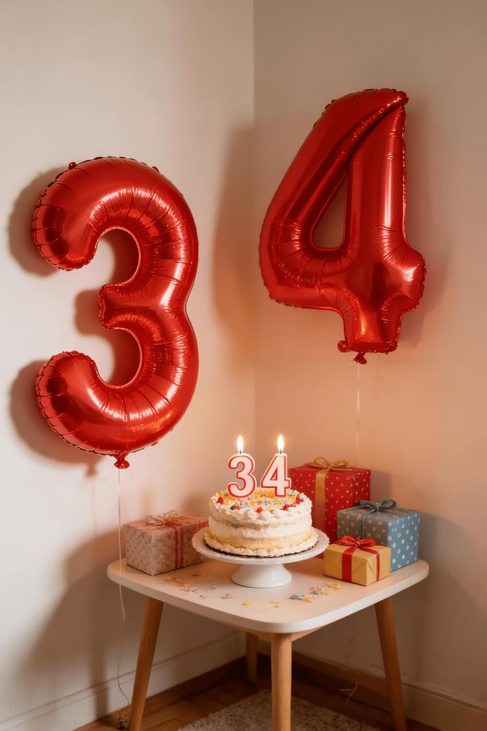 Regine Switzerland 40-Inch Red Number 1 Balloon - Perfect First Birthday Decoration for Girls
