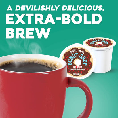 Original Donut Shop Coffee - Dark Roast K-Cup Pods | 48 Count Single Serve Coffee Pods