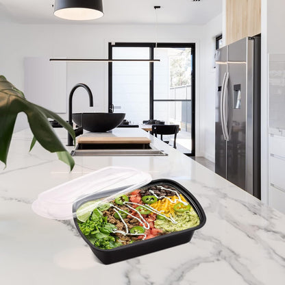 Skiennix 38oz Meal Prep Containers - Extra Large, Thick, Reusable & BPA-Free | 30-Pack, Microwave Safe