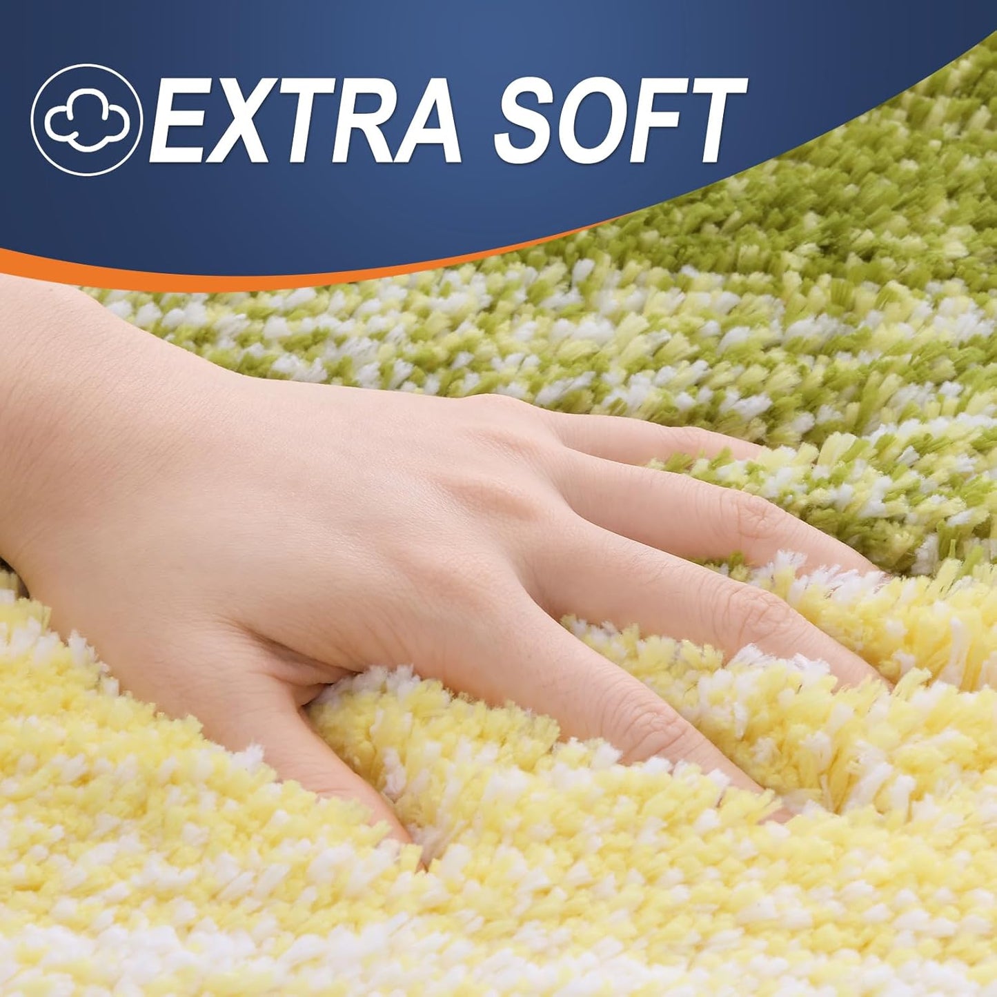 OLANLY Bathroom Rugs - Extra Soft Microfiber Mat with Rubber Backing | Quick Dry, Machine Washable, 30x20, Olive Green