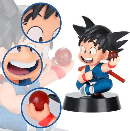Lenporl DBZ Dragon Ball Action Figure - Goku with Crystal Stars & Transparent Base | Gift Box Included