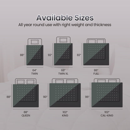 Utopia Bedding Queen Comforter Duvet Insert, Reversible Black/Grey Quilted Comforter with Corner Tabs, Box Stitched Down Alternative Comforters Queen Size 88 x 88 inches