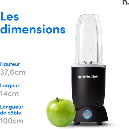 Nutribullet Pro+ 1200 Watt Personal Blender - Pulse Function | Sleek Black Design