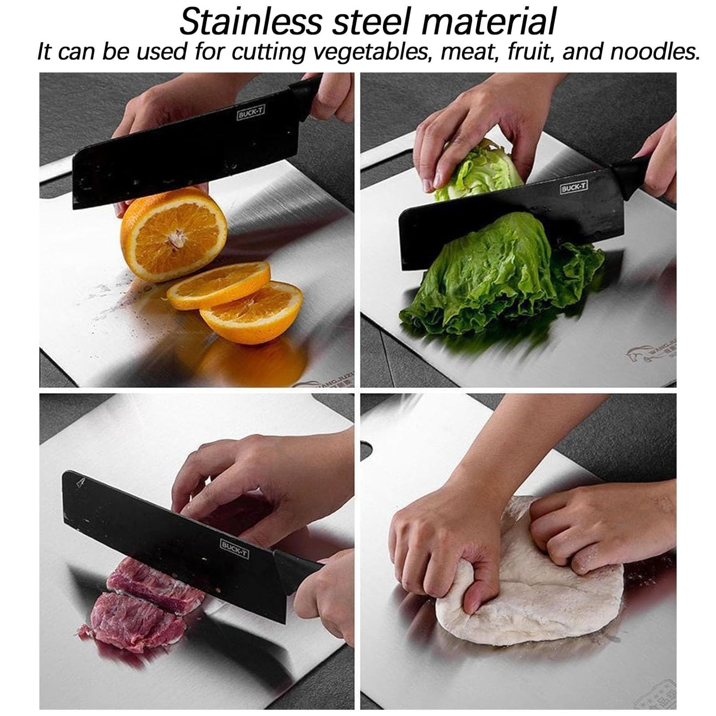 Tivano Cutting Board, Tivano Titanium Cutting Board, Tivano Titanium Cutting Boards for Kitchen, Knife-Friendly Cutting Boards Durable, Non-porous and Easy to Clean (L: 15.35 * 11.02in)