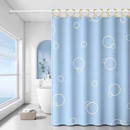 LBYOJKD Double Sided Shower Curtain Hooks with Smooth Gliding Roller Balls, Rustproof Metal Hooks for Curtain and Liner, Set of 12 for Standard and Curved Shower Rods - Gold