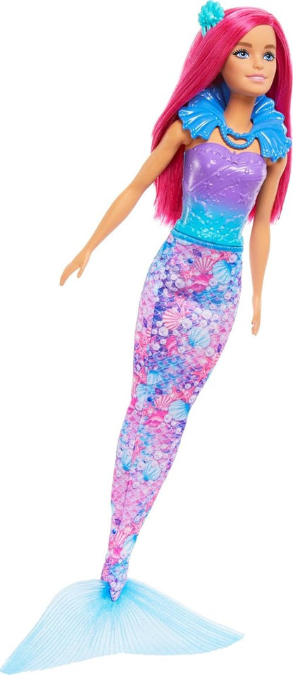 Barbie Advent Calendar - Doll with 24 Surprise Accessories, Transform into Mermaid & Fairy