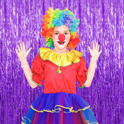 Purple Tinsel Streamers by [Brand Name] - 20 Pack Foil Fringe Backdrop for Parties & Celebrations