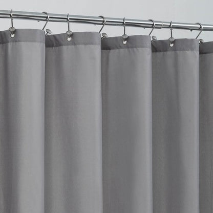 ALYVIA SPRING Long Fabric Shower Curtain Liner Waterproof - 72" x 74", Soft & Lightweight Longer Shower Curtain with 3 Magnets, Machine Washable - 72x74, Grey