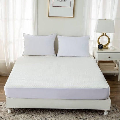 Bamboo Viscose Cooling Mattress Protector King Size Waterproof Matressprotector Soft Quiet Breathable Fitted Matress Cover
