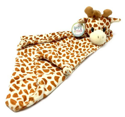 Giraffe Security Blanket - Ultra-Soft Baby Lovey for Sensory Comfort & Sleep Support | Machine Washable, Newborn & Toddler
