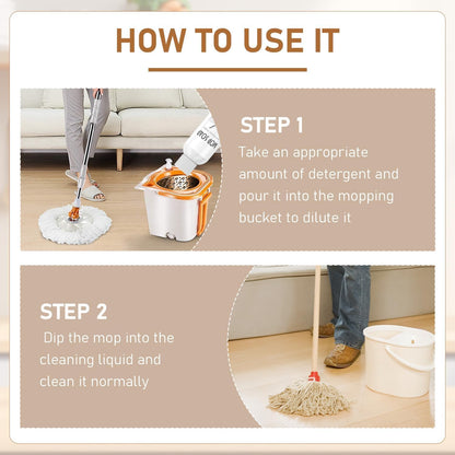 Skiennix Mop Soap | Brazilian Waves Scented Floor Cleaner - Pet-Friendly Multi-Purpose Liquid (2PCS)
