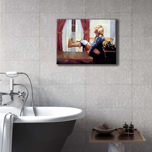 Funny Movie Poster Canvas Print - Dumb and Dumber Bathroom Art | Harry on The Toilet Decor