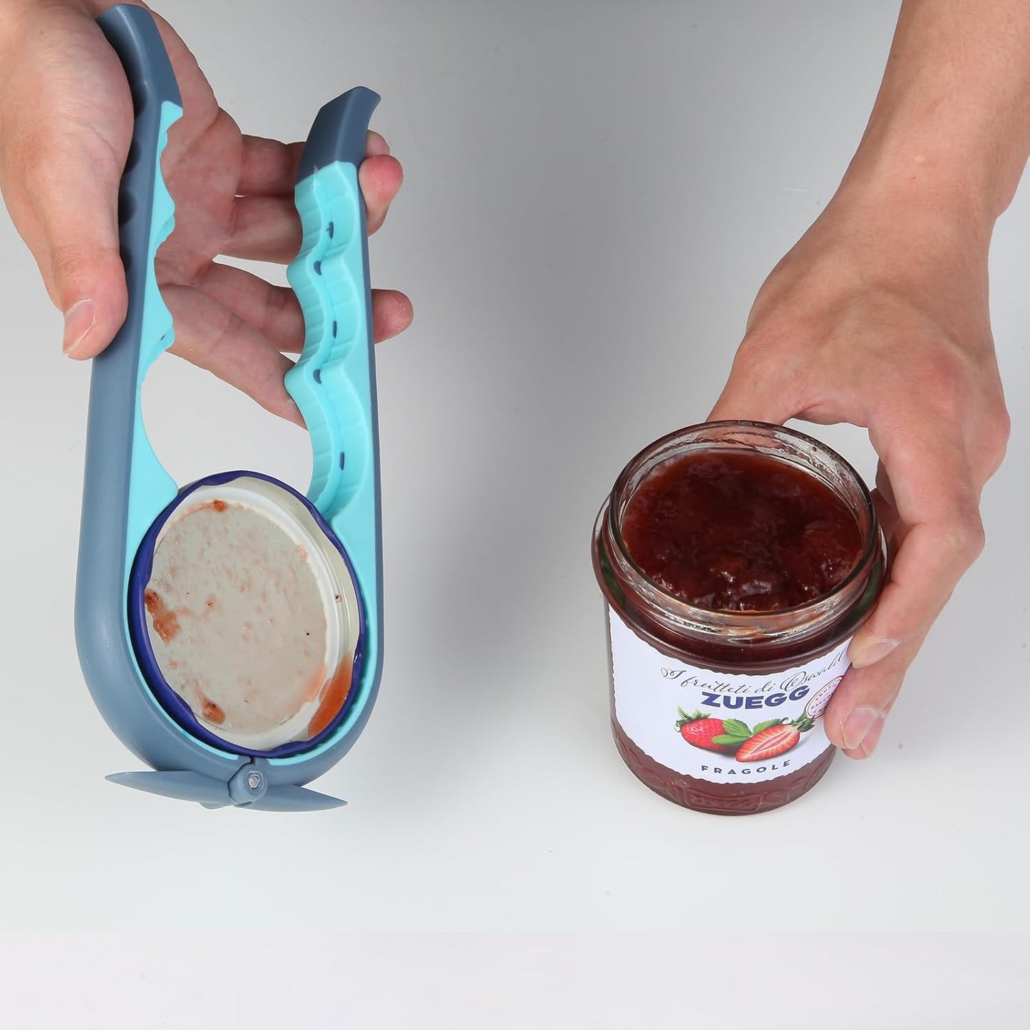 Skiennix Jar Opener - Easy Grip Tool for Seniors & Arthritis Relief | Blue & Grey Design