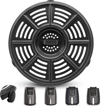 GXF Air Fryer Grill Pan - Non-Stick Round Grill Plate for Ninja 4 QT & 5.5 QT Air Fryers | 8.2 IN, Dishwasher Safe