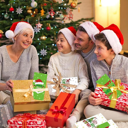 30-Pack Christmas Money Holder Cards with Envelopes – Green Funny Gift Card Set