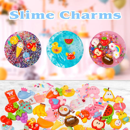 Skiennix Slime Making Supplies Kit - 175 Pack of Charms & Foam Balls for Creative Slime Fun