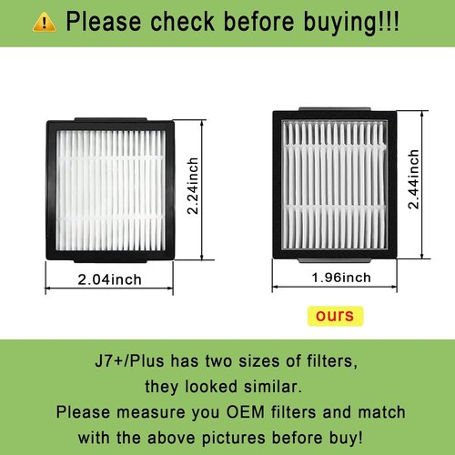 iRobot 6 Pack HEPA Vacuum Filters - Compatible with Roomba i, j & e Series | High-Efficiency Replacement Parts