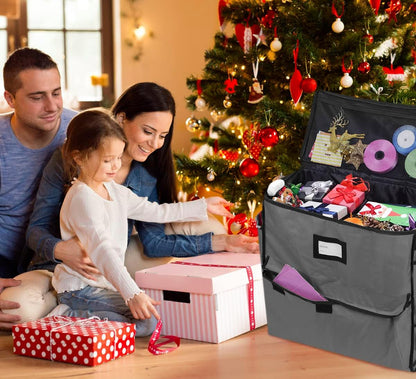 ProPik Holiday Storage Organizer | Unique Gift Bag & Wrapping Accessories - Gray
