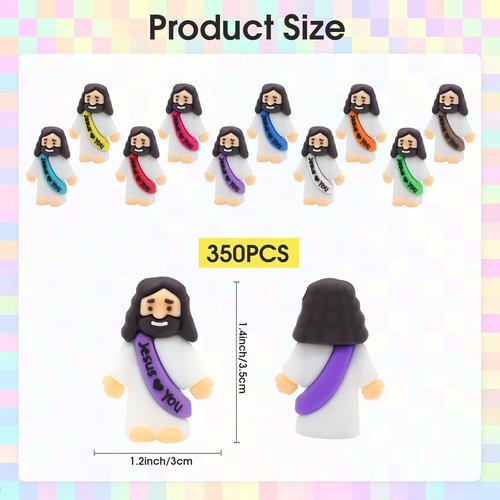 Little Jesus Statues by [Brand Name] - 350 Bulk Minifigures for Church, Christmas & Baptism Gifts