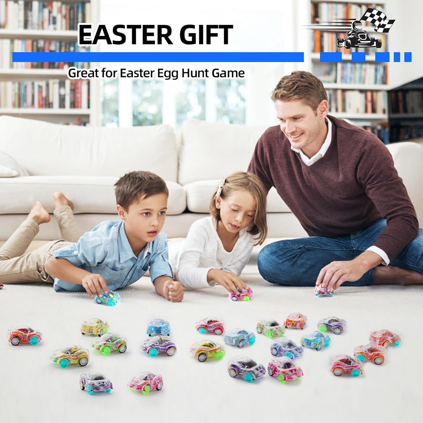 Skiennix Mini Pull Back Cars Set - 50 Racing Vehicles for Kids | Perfect Party Favors & Goodie Bag Stuffers