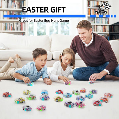 Skiennix Mini Pull Back Cars Set - 50 Racing Vehicles for Kids | Perfect Party Favors & Goodie Bag Stuffers