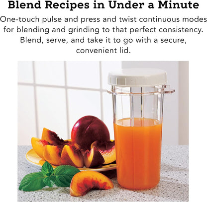 Tribest PB-250XL-A Personal Blender - BPA-Free Kitchen Grinder for Smoothies & Shakes | White